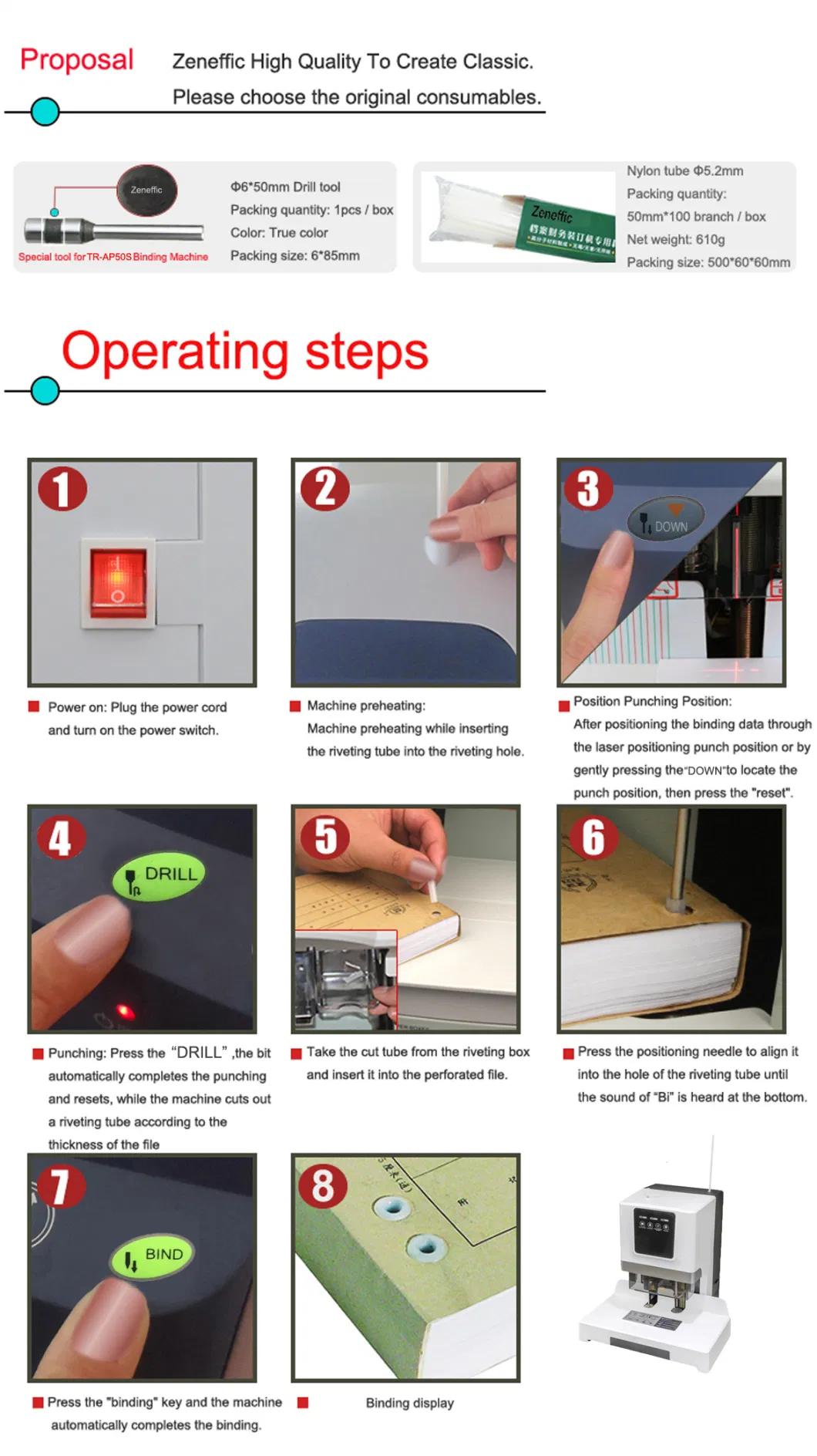 Economic Automatic Financial Book Binding Machine